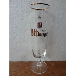 1 VERRE BITBURGER  40CL HT.24.20CM
