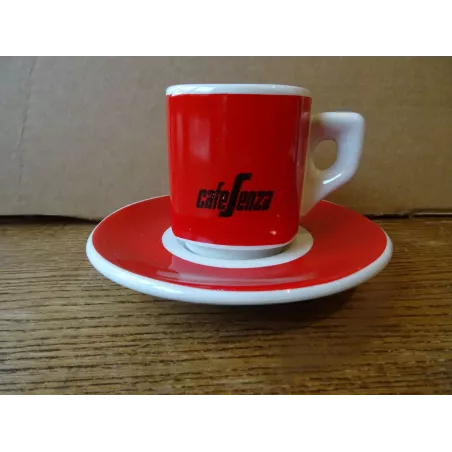 4 TASSES SENZA SEGAFREDO + 4 SOUS TASSES
