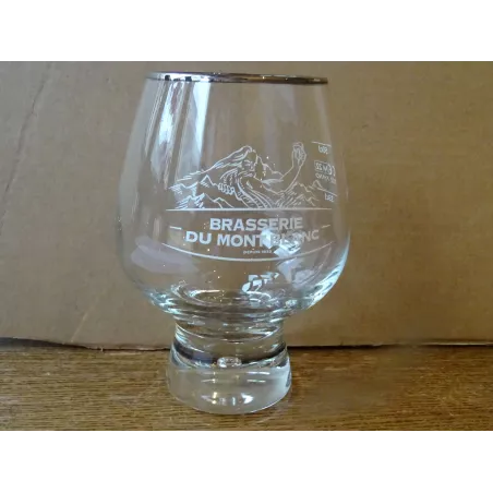 5 VERRES BRASSERIE DU MONT BLANC 50CL HT 14.80CM