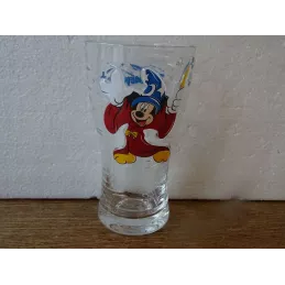1 VERRE MICKEY  DISNEYLAND  EMBOSSE HT 15CM