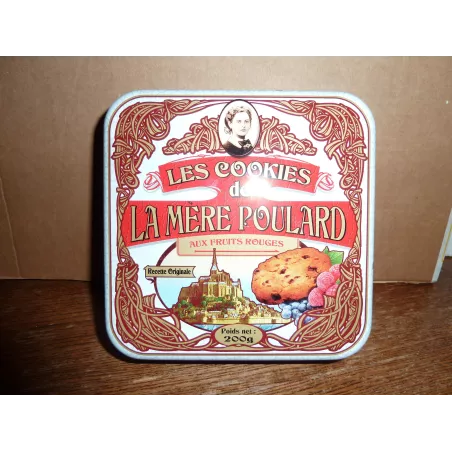 BOITE  LES COOKIES DE LA MERE  POULARD 14.60CM X14.60CM X5.50CM