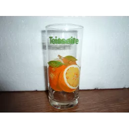 6 VERRES TEISSEIRE  ORANGE  HT 13.50CM
