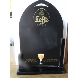 ARDOISE  PRESENTOIR LEFFE  ROYALE  44CM X30CM