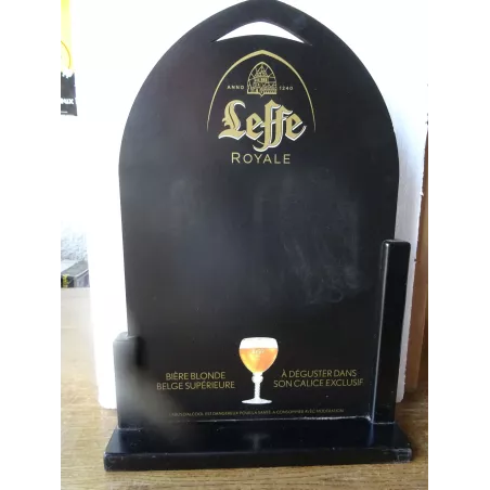 ARDOISE  PRESENTOIR LEFFE  ROYALE  44CM X30CM