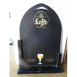 ARDOISE  PRESENTOIR LEFFE  ROYALE  44CM X30CM
