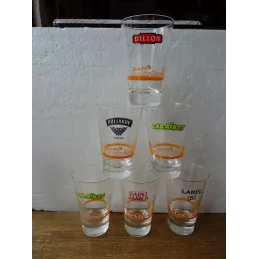 6 VERRES COCKTAILS  RHUM, VODKA, ECT.......... 25CL HT 12.50CM