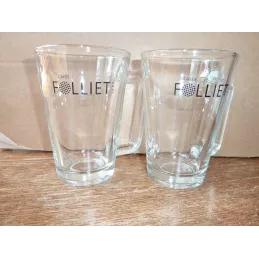 2 TASSES FOLLIET 25CL  HT 11.30CM