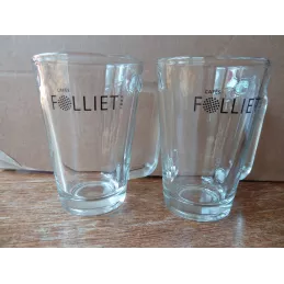 2 TASSES FOLLIET 25CL  HT 11.30CM