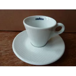 6 TASSES  A CAFE  LAVAZZA + 6 SOUS TASSES