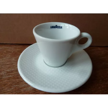 6 TASSES  A CAFE  LAVAZZA + 6 SOUS TASSES