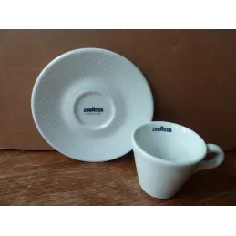 6 TASSES  A CAFE  LAVAZZA + 6 SOUS TASSES