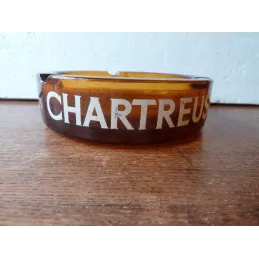CENDRIER CHARTREUSE  EN OPALINE  DIAMETRE 14.70CM