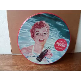 BOITE COCA-COLA  DIAMETRE 20CM HT 8.80CM