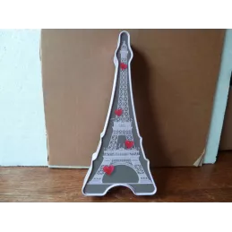 BOITE BISCUIT LES PETITS AMOUREUX LA TOUR EIFFEL 27.50CM X10CM X4CM