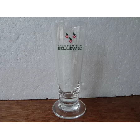 1 VERRE BRASSERIE DE BELLEVAUX 15CL  HT 15CM