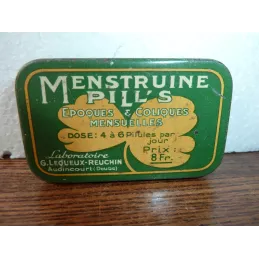 BOITE  MENSTRUINE  AUDINCOURT  (DOUBS) 6.70CM X4CM X1.70CM