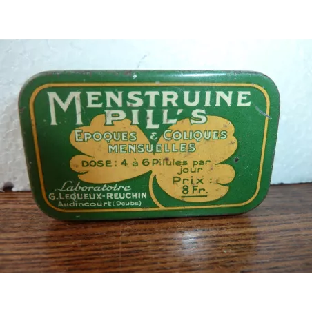BOITE  MENSTRUINE  AUDINCOURT  (DOUBS) 6.70CM X4CM X1.70CM