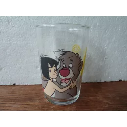 1 VERRE AMORA  LE LIVRE DE LA JUNGLE  MOWGLI ET BALOO HT 9.50CM