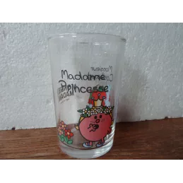 1 VERRE A MOUTARDE  MADAME PRINCESSE MONSIEUR COSTAUD HT 9.70CM