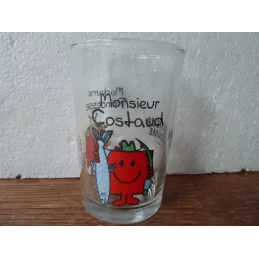 1 VERRE A MOUTARDE  MADAME PRINCESSE MONSIEUR COSTAUD HT 9.70CM