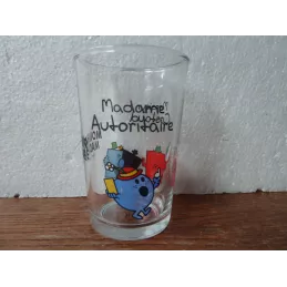 1VERRE  A MOUTARDE MADAME  AUTORITAIRE  MONSIEUR COSTAUD HT 9.70CM