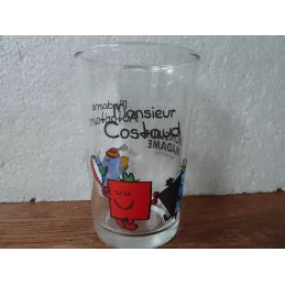 1VERRE  A MOUTARDE MADAME  AUTORITAIRE  MONSIEUR COSTAUD HT 9.70CM