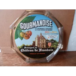RAMASSE-MONNAIE  GOURMANDISE FROMAGERIE  DU CHATEAU DE FLAMBOIN 20.50CM X20.50CM