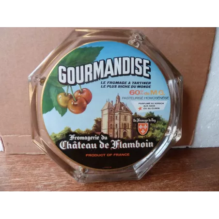 RAMASSE-MONNAIE  GOURMANDISE FROMAGERIE  DU CHATEAU DE FLAMBOIN 20.50CM X20.50CM
