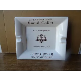 CENDRIER CHAMPAGNE  RAOUL COLLET  19.50CM X16.50CM