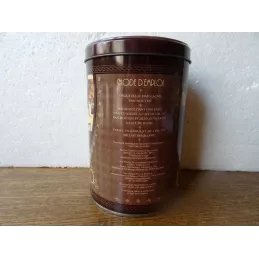 BOITE CACAO VAN HOUTEN DIAMETRE 10CM HT 15CM