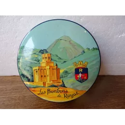 BOITE BONBON DE ROYAT DIAMETRE  14.70CM