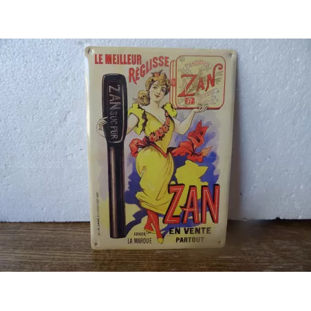 TOLE REGLISSE  ZAN  20.50CM X14.50CM
