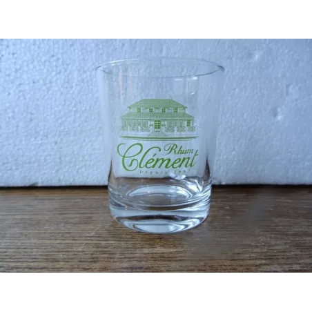 6 VERRES RHUM CLEMENT  HT 7.80CM