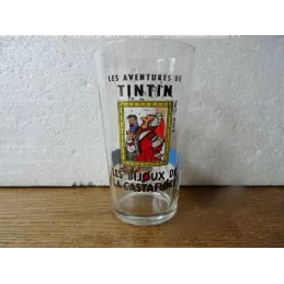 1 VERRE  TINTIN  LES BIJOUXDE LA CASTAFIORE HT 11.50CM