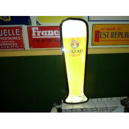 ENSEIGNE PAULANER  EN FORME DE VERRE  60CM X18CM