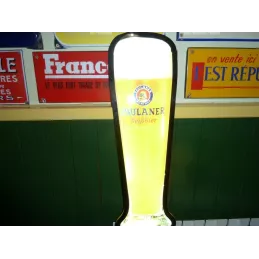 ENSEIGNE PAULANER  EN FORME DE VERRE  60CM X18CM