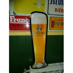 ENSEIGNE PAULANER  EN FORME DE VERRE  60CM X18CM