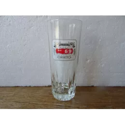 1 VERRE PASTIS   UN 69 ANISETTE  HT 15.40CM