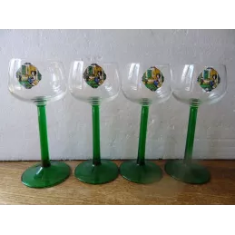 4 VERRES VIN BLANC 12CL HT 16.50CM