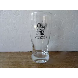1 VERRE BRASSERIE LA CANAILLE  25CL HT.14.60CM