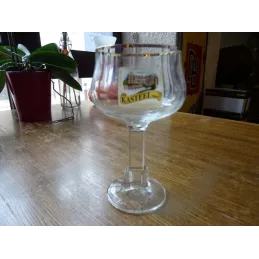 6 VERRES KASTEEL 25CL  PIED CHATEAU  HT 17.50CM