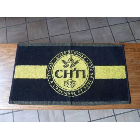 TAPIS CH'Ti  EN EPONGE  BRASSERIE  CASTELAIN  50CMX27CM