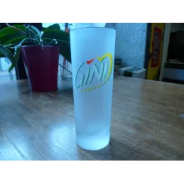 6 VERRES GINI  LEMON  GIVRES  25CL HT 16.50CM