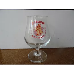 6 VERRES CERVOISE  BIERE GAULOISE 33CL HT 15.20CM