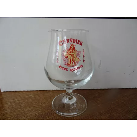 6 VERRES CERVOISE  BIERE GAULOISE 33CL HT 15.20CM