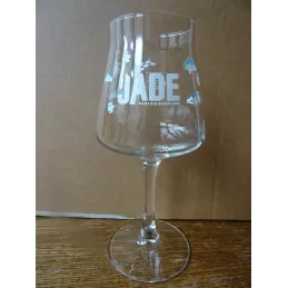 1 VERRE JADE  BRASSERIE CASTELAIN 25CL HT 18.80CM