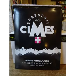 TOLE BRASSERIE DES CIMES BOMBEE  40CM X30CM