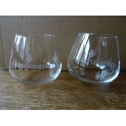 2 VERRES COGNAC COURVOISIER 30CL HT.9.20CM