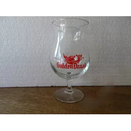 1 VERRE GULDEN DRAAK  33CL HT 17.70CM  LOGO ROUGE