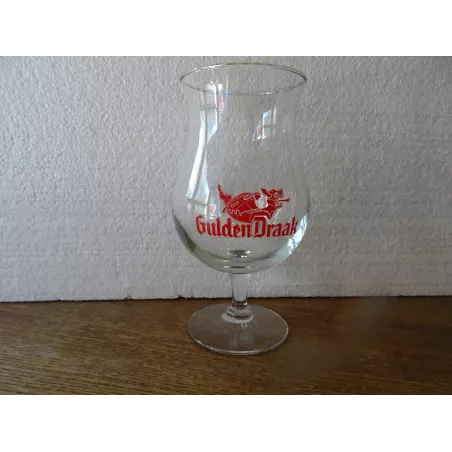 1 VERRE GULDEN DRAAK  33CL HT 17.70CM  LOGO ROUGE